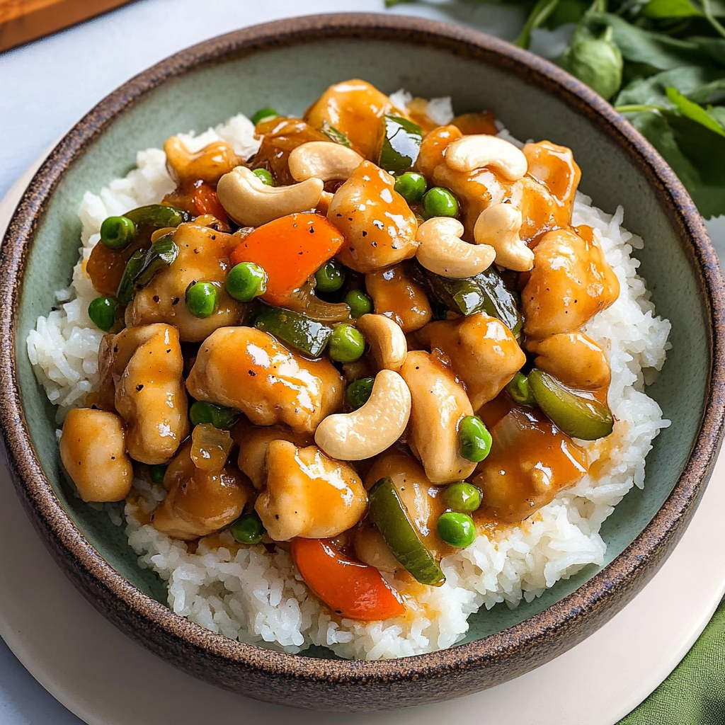 Recipe preparation for Cashew Chicken Recipe