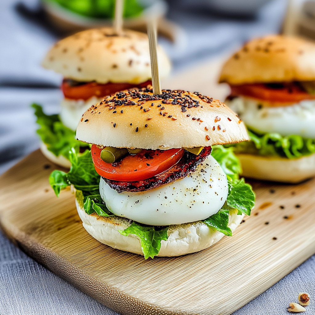Recipe preparation for BLT Egg Sliders