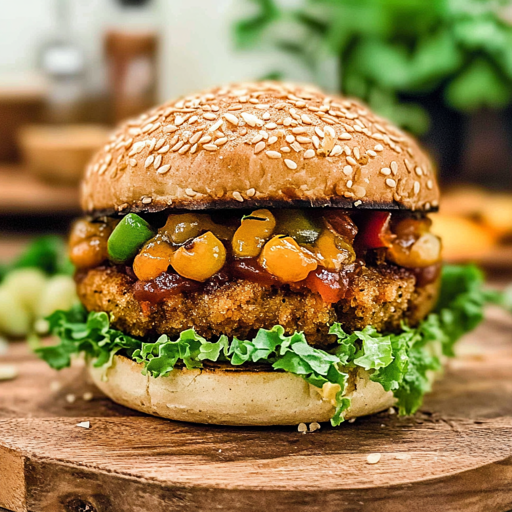 Recipe preparation for Curry Burgers