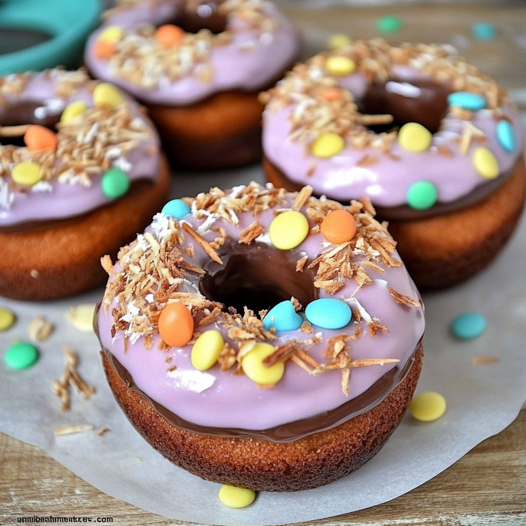 Recipe preparation for Bird Nest Donuts