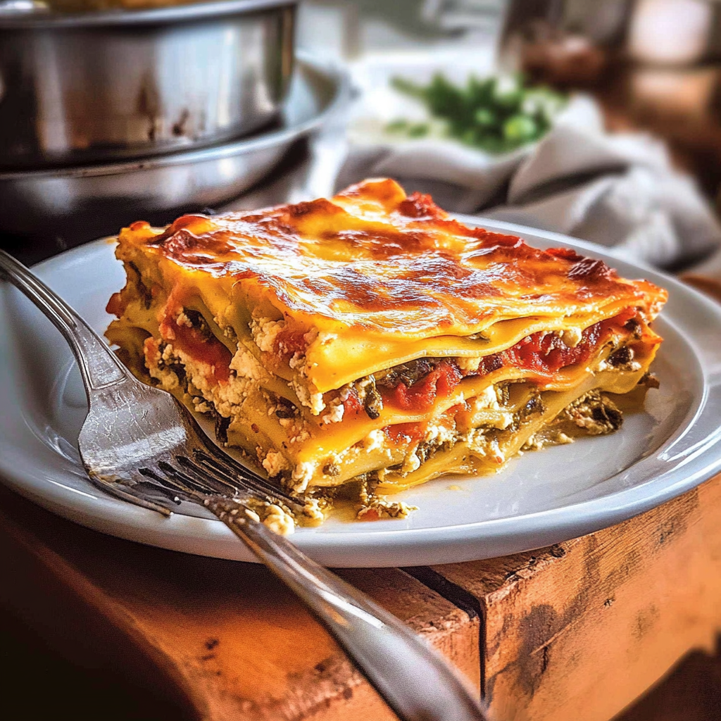 Recipe preparation for Breakfast Lasagna