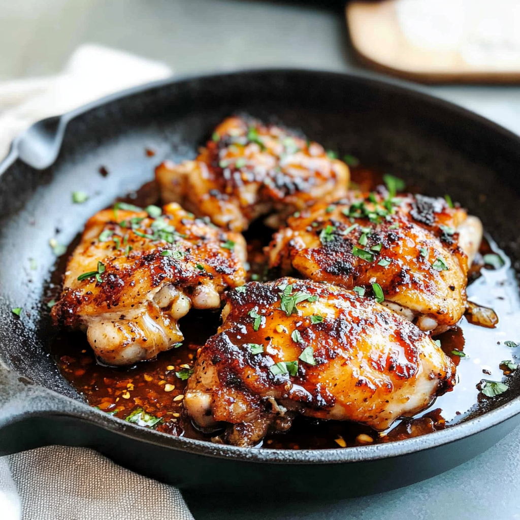 Recipe preparation for Garlic Butter Chicken Thighs