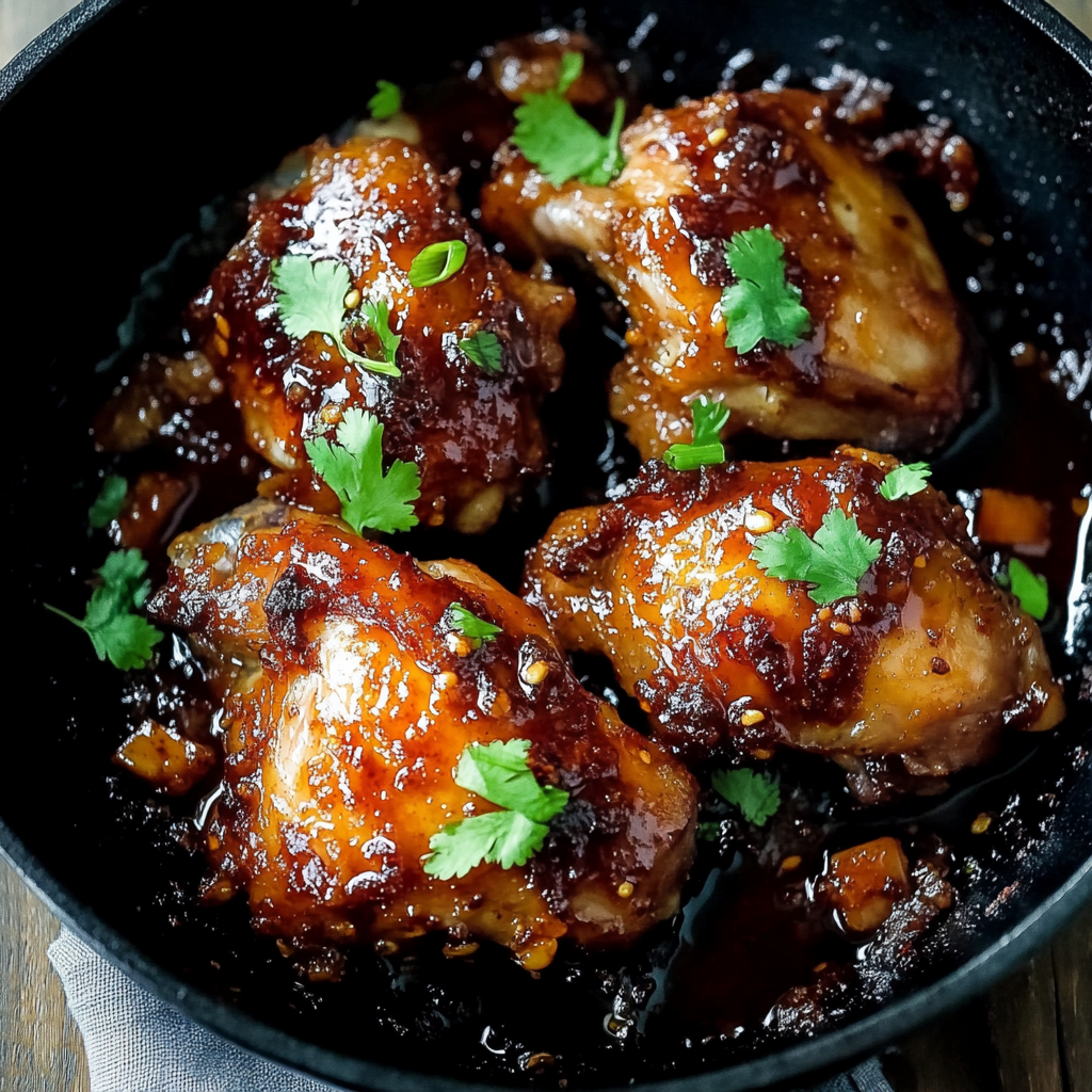Recipe preparation for Glazed Soy Sauce Brown Sugar Chicken
