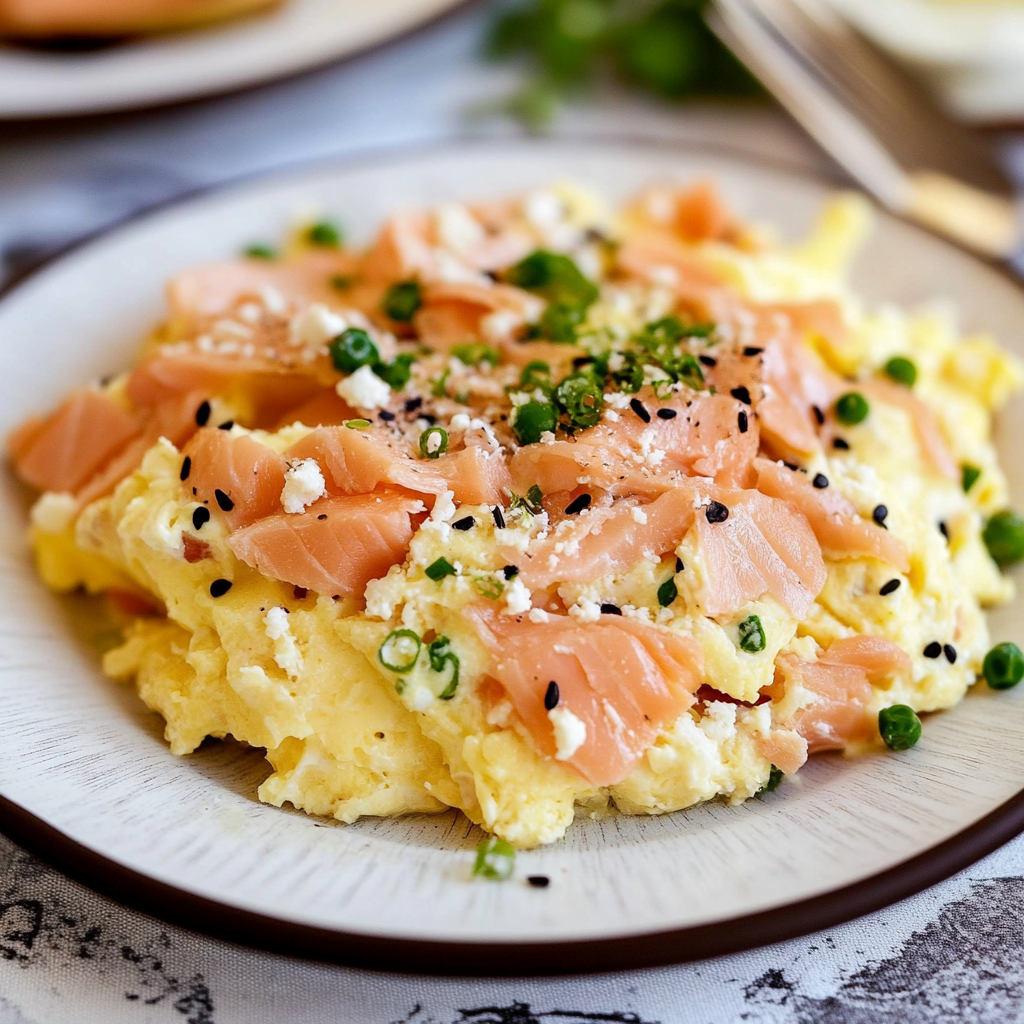 Recipe preparation for Salmon and Eggs