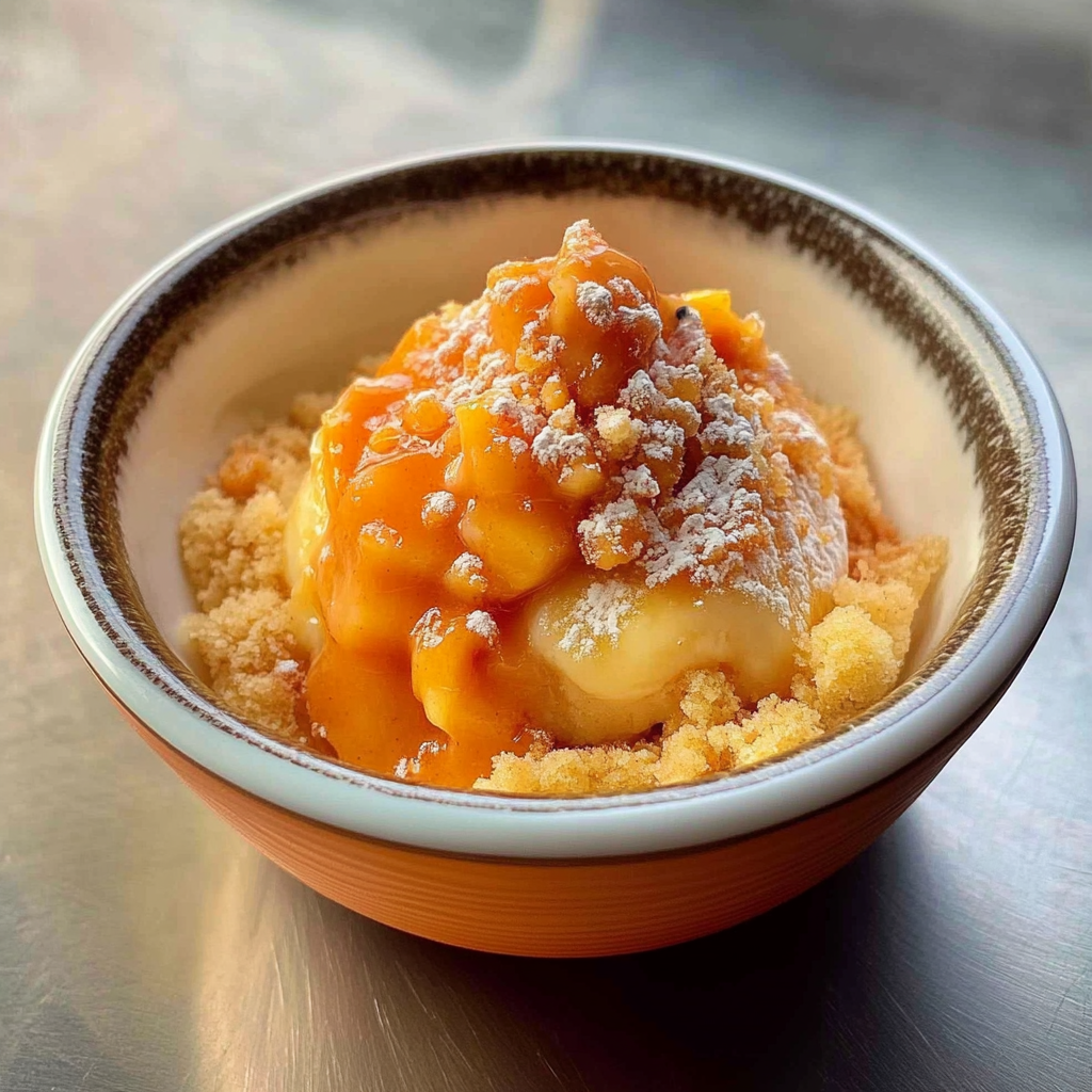 Recipe preparation for Ginger Shaved Ice with Apricots and Sweetened Condensed Milk
