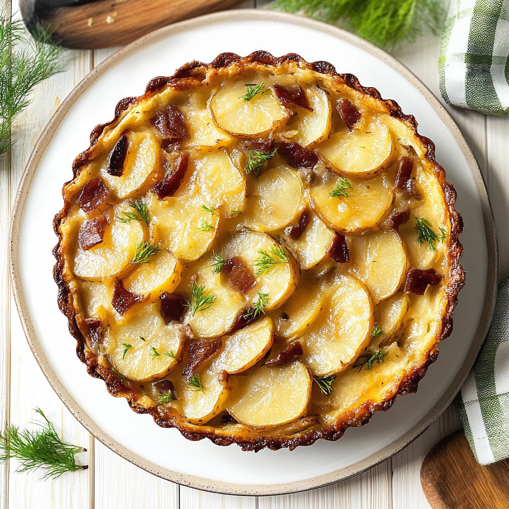 Recipe preparation for Irish Potato Pie