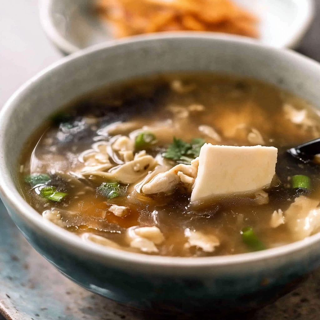 Recipe preparation for Hot-and-Sour Soup
