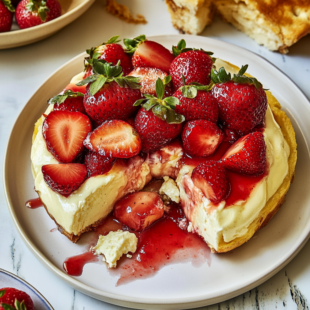 Recipe preparation for Strawberry Baked Brie
