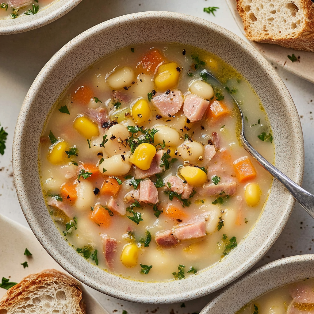 Recipe preparation for Instant Pot Leftover Hambone Soup