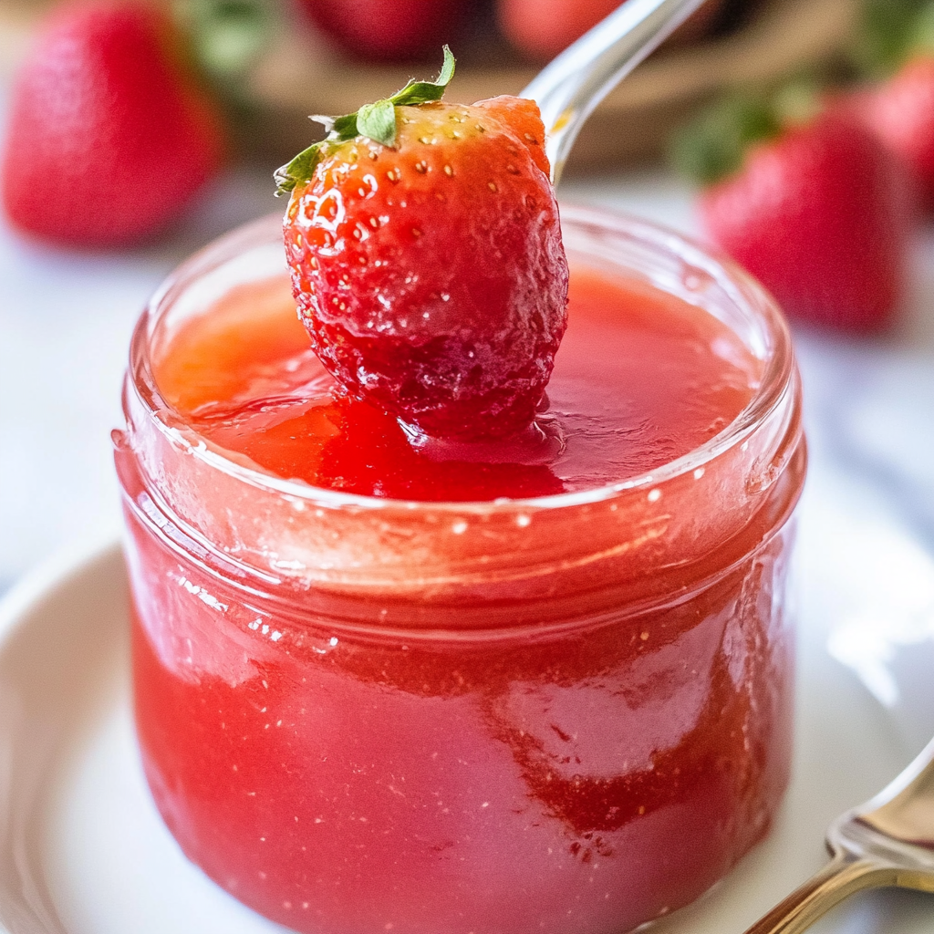 Recipe preparation for Strawberry Jelly