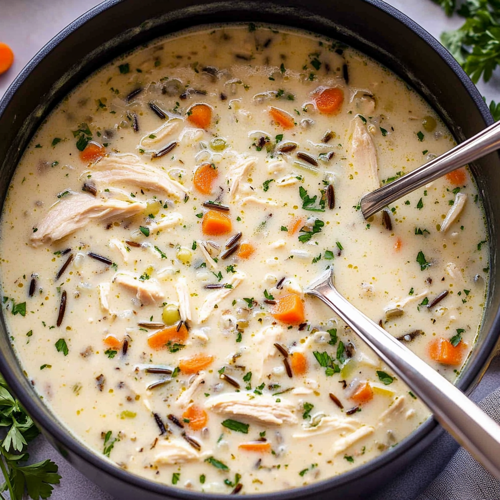 Recipe preparation for Chicken and Wild Rice Soup