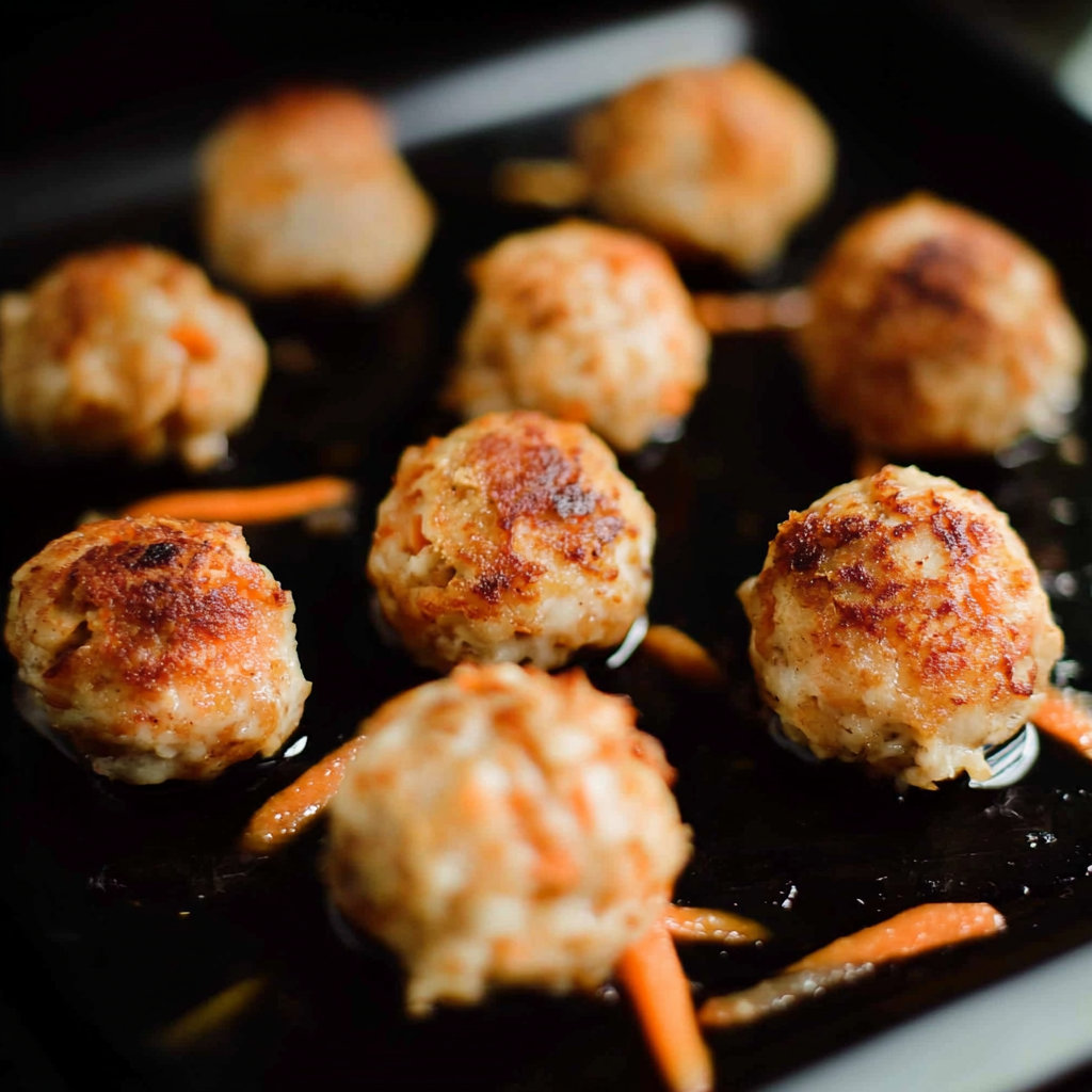 Recipe preparation for Chicken, Apple, Carrot Balls